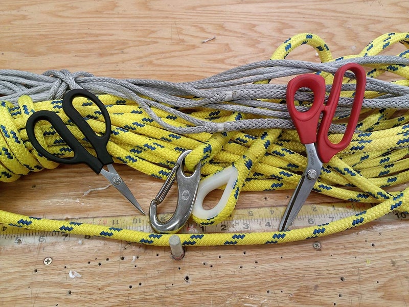 Ascend Tools 6-1/4 inch Carbon Steel Shears - Kevlar, Dyneema, Vectran, Spectra, Technora, Nomex, Innegra, Dacron, Fiberglass, Carbon Fiber, Fiber Optic Kevlar Shears - Image 4